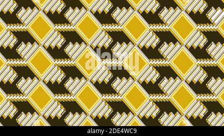 Picture of a black and golden color, triangle pattern, abstract vector graphic design. Stock Vector