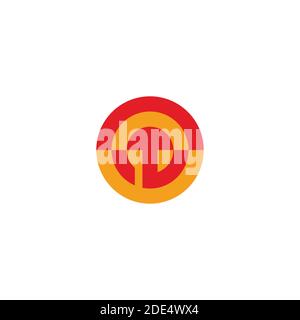 abstract circle geometric sun colorful design logo vector Stock Vector