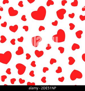 Heart Love Seamless Pattern Background Vector Illustration Stock Vector