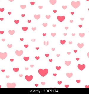 Heart Love Seamless Pattern Background Vector Illustration Stock Vector