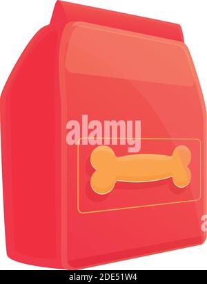 Mall dog food icon. Cartoon of mall dog food vector icon for web design isolated on white background Stock Vector