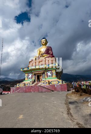 Photo of Giant Buddha Statue in Tawang, Arunachal India Stock Photo