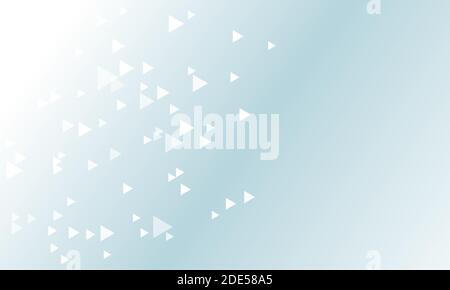Abstract triangle pattern banner in blue and white colors. Creative background with triangles. Concept vector illustration Stock Vector