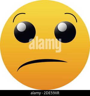 Face expression emoji isolated on white background EPS Vector Stock Vector