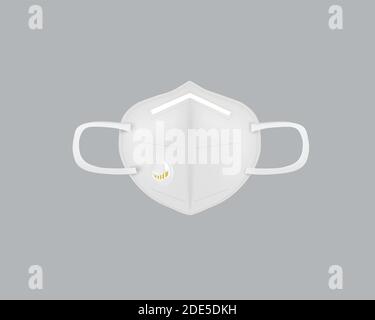 White mask with filter. vector illustration Stock Vector