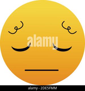 Emoji. Vector Disappointed Face Isolated On White Background Stock Vector