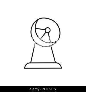 radar satellite icon element of space icon for mobile concept and web apps. Thin line radar satellite icon can be used for web and mobile. Premium Stock Vector