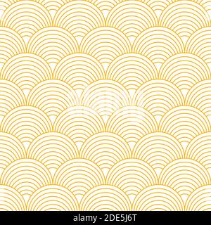 Seamless abstract paste banner with geometric line circles Stock Vector