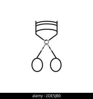 eyelash curler icon element of make up icon for mobile concept and web apps. Thin line eyelash curler icon can be used for web and mobile. Premium Stock Vector