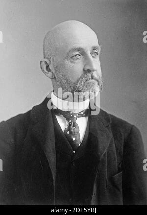 Admiral Alfred Thayer Mahan (September 27, 1840 – December 1, 1914) was a United States naval officer and historian Stock Photo