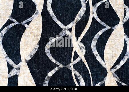 Surface of Geometry Modern Repeat Pattern with Textures Stock Photo