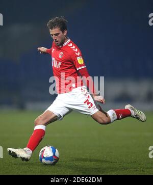 Charlton Athletic's Ben Purrington during the Sky Bet League One match at Portman Road, Ipswich. Stock Photo