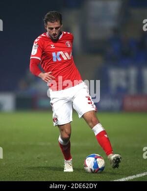 Charlton Athletic's Ben Purrington during the Sky Bet League One match at Portman Road, Ipswich. Stock Photo
