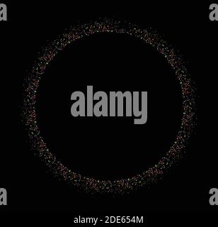 A vector Illustration of Rainbow Glitter Multi Color in Black Background Template Stock Vector