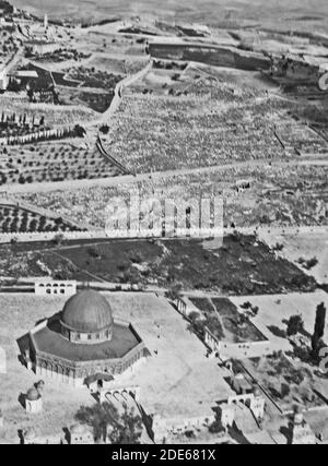 Middle East History - Aerial photos Sea of Galilee & Jerus. [i.e. Jerusalem] Jordan R. [i.e. River] Amman Stock Photo