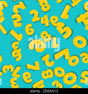 Seamless Pattern with anniversary numbers. Vector Illustration EPS10 Stock Vector
