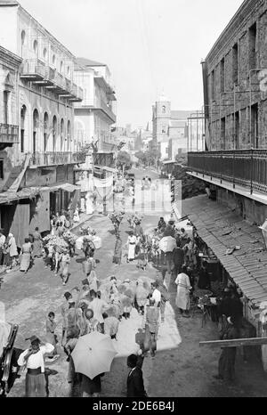 Original Caption:  Beirut. Street scene  - Location: Lebanon--Beirut ca.  1900 Stock Photo