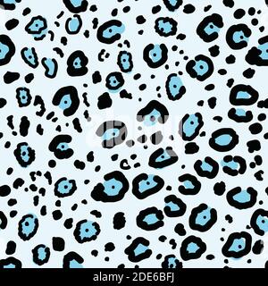 Leopard spotted texture Seamless pattern Stock Vector