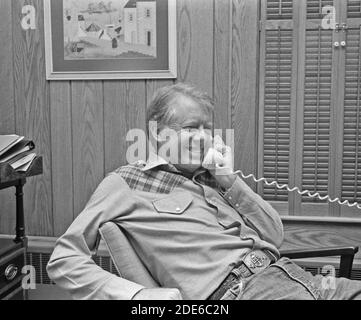 Jimmy Carter at Camp David ca.  13 September 1978 Stock Photo