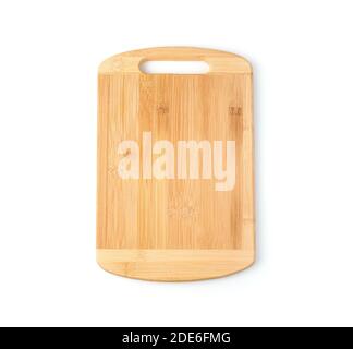 Rectangular cutting Board isolated on a white background. Stock Photo