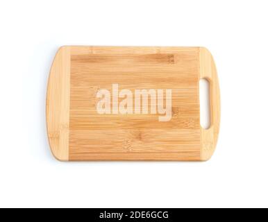 A beige cooking Board on a white background. Stock Photo