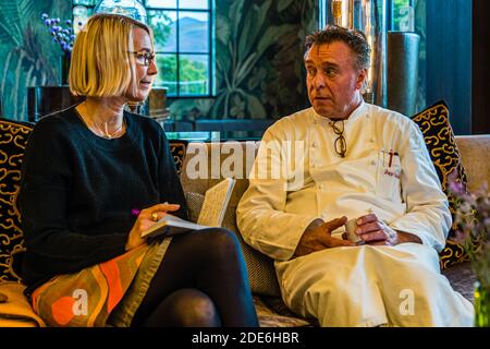 Chef Jupp Osterloh in the Dunloe Hotel near Killarney, Ireland Stock Photo