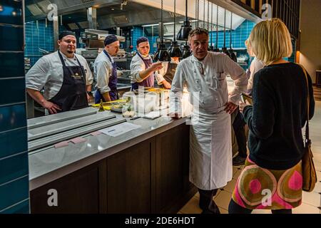 Chef Jupp Osterloh in the Dunloe Hotel near Killarney, Ireland Stock Photo