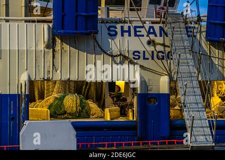 Fishing Boats at Town Pier Killybegs Ireland Stock Photo
