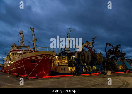 Fishing Boats at Town Pier Killybegs Ireland Stock Photo