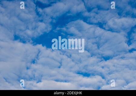 Typical Dutch sky with clouds in a way the Dutch painters used to paint them during the golden era Stock Photo