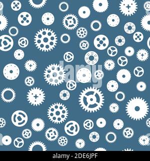 Abstract Wheel Gear Design Seamless Pattern Background. Vector Illustration EPS10 Stock Vector
