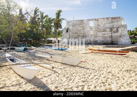 White sand beach in Bohol, Philippines Stock Photo