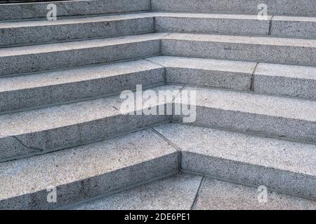 Close up of granite stone steps, background concept. Stock Photo