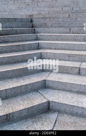 Close up of granite stone steps, background concept. Stock Photo