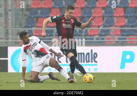 Bologna's Mattias Svanberg(R) during the Italian Serie A soccer match Bologna Fc vs Crotone at the Renato Dall'Ara stadium in Bologna, Italy, 29 November 2020. Photo Michele Nucci / LM Stock Photo