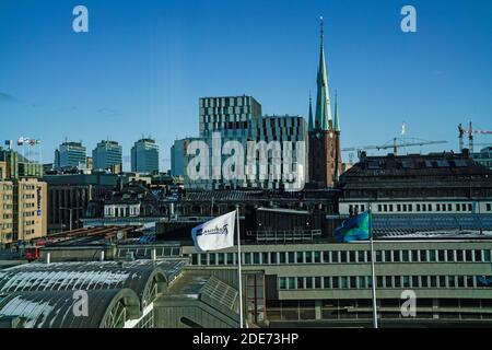 Stockholm - 02/07/2017: Central Station view from hotel window Stock Photo