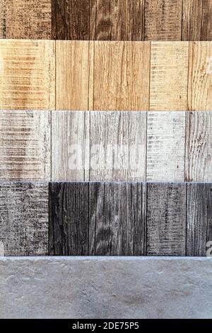 Various ceramic tiles as background Stock Photo
