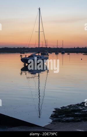 Reflections at Old Leigh, Leigh-on-Sea, Essex, England Stock Photo