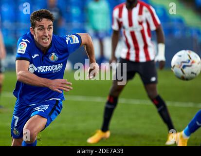 Jaime Mata Getafe Cf In Action During The La Liga Match Round 11 Between Getafe Cf And Athletic Club De Bilbao At Alfonso Perez Stadium Final Score Getafe Cf Vs Athletic Club Jaime Mata Getafe Cf In Action During The La Liga Match Round 11 Between Getafe Cf And Athletic Club De Bilbao At Alfonso Perez Stadium Final Score Getafe Cf Vs Athletic Club