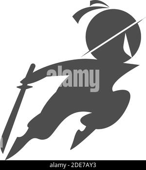 Ninja icon logo vector template Stock Vector
