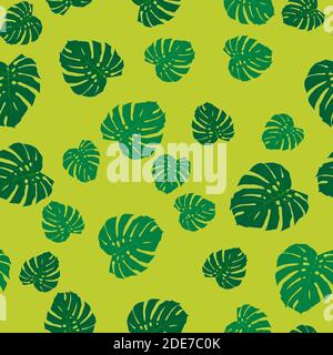 Abstract leaf monsters Seamless Pattern Background Vector Illustration EPS10 Stock Vector