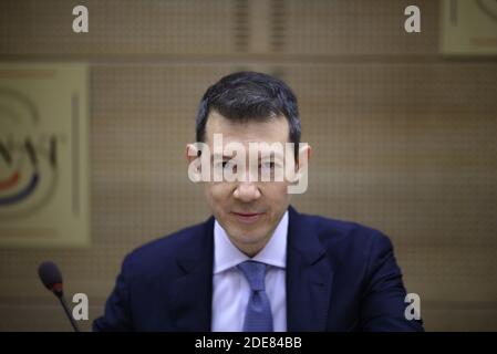 Air France - KLM's CEO Benjamin Smith during a Senate committee at the Senate in Paris, on January 16, 2019. Photo by Eliot Blondet/ABACAPRESS.COM Stock Photo