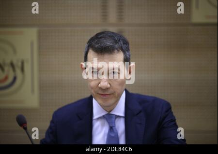 Air France - KLM's CEO Benjamin Smith during a Senate committee at the Senate in Paris, on January 16, 2019. Photo by Eliot Blondet/ABACAPRESS.COM Stock Photo