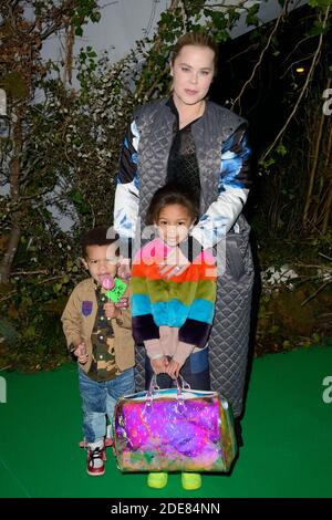 Virgil Abloh's wife Shannon Abloh and her children Grey and Lowe attending  the Off-White Menswear Fall/Winter 2019-2020 show as part of Paris Fashion  Week in Paris, France on January 16, 2019. Photo