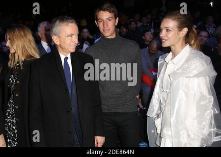 Bernard Arnault with his daughter attend the presentation of Louis Vuitton  Spring-Summer 2007 Ready-to