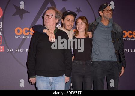 Enya Baroux Philippe Du Janerand, Martin Darondeau attending the screening of the film  La Daronne during the 23rd Comedy Film Festival in L'Alpe d'Huez, France on  January 16, 2020. Photo by Julien Reynaud/APS-Medias/ABACAPRESS.COM Stock