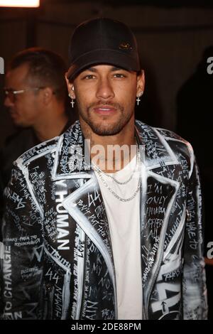 Neymar attends the Balmain Homme Menswear Fall/Winter 2019-2020