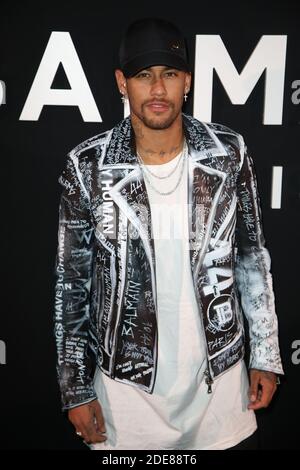 Neymar attending the Balmain Menswear Fall/Winter 2019-2020 show