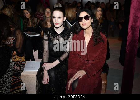 Pietro Beccari and his wife Elisabetta Beccari, Felicity Jones, Rachel  Brosnahan and Monica Bellucci attend the Christian Dior Haute Couture  Spring Summer 2019 show as part of Paris Fashion Week on January