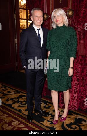 Minister of Ecological and Solidarity Transition Francois de Rugy with wife Severine Servat de Rugy attend the Launch of the First Worldwide Itinerant competition for Women orchestra conductors MAWOMA at the Grand Hotel on January 24, 2019 in Paris, France. Photo by David Niviere/ABACAPRESS.COM Stock Photo